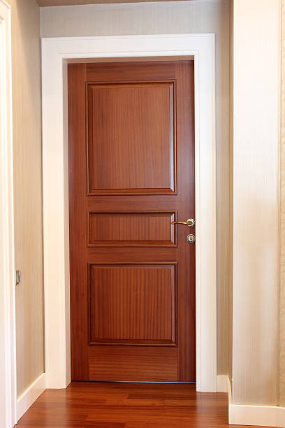 Carved Hardwood Entrance
